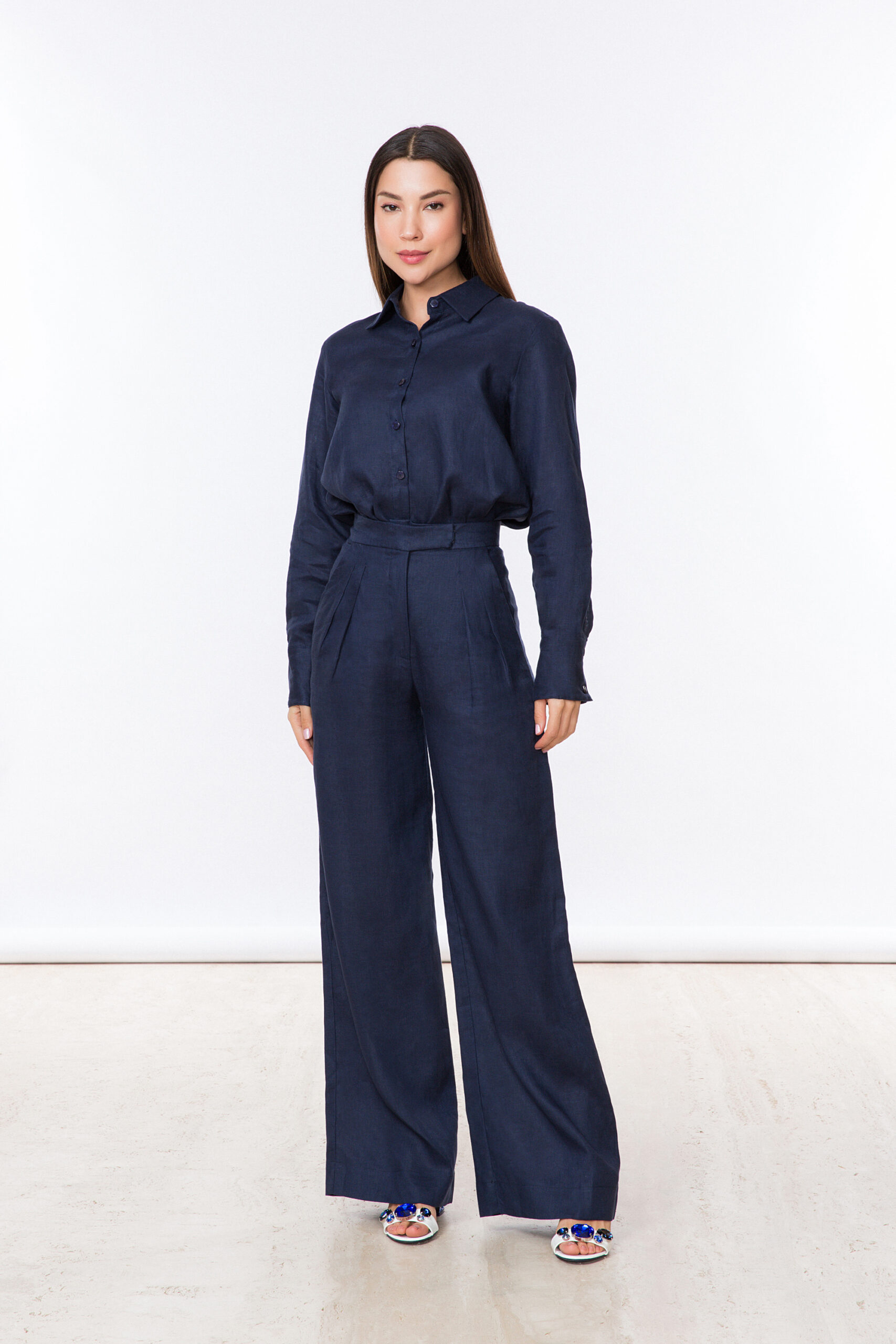 15606443106-fs-ss27-1939-1.jpg CAMISA TALITA LINHO AZUL - Imagem 1